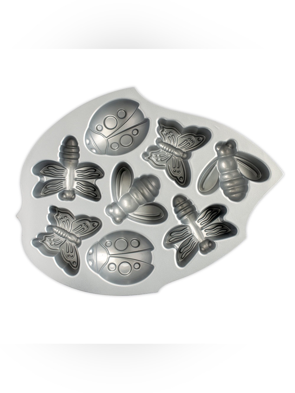 Nordic Ware Backyard Bugs Cakelet Pan Gray